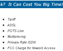 Tariff, ADSL, POTS Line